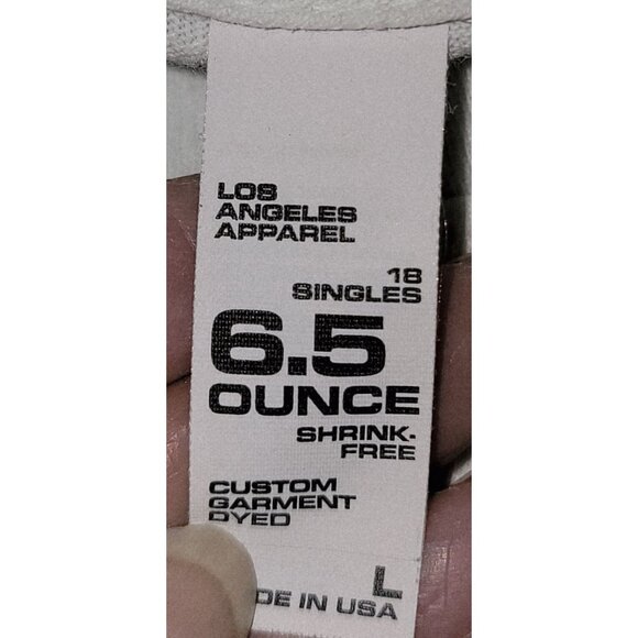 Graphic Tee Los Angeles Apparel L Gun Print "Dont Get Caught Lacking" - Picture 4 of 6